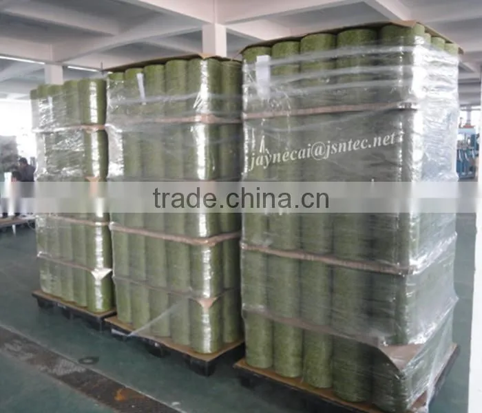 3300dtex PE artificial grass yarn green color