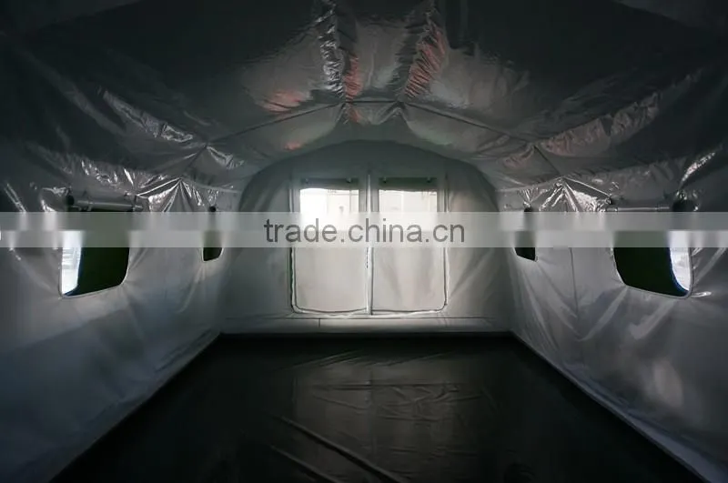 Long serve life inflatable military army medical tent, inflatable field hospital tent