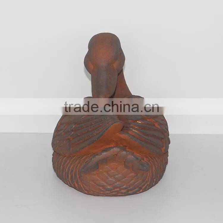 Customized clay animals figurine for garden decoration
