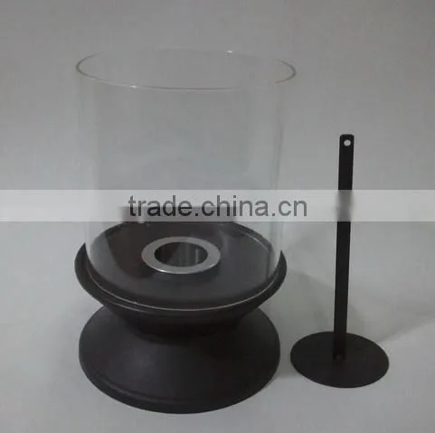bio fethanol table fireplace with cylinder glass