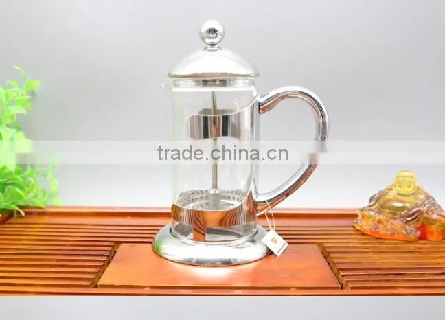 Stainless steel frame coffee plunger stainless steel frame french press coffee