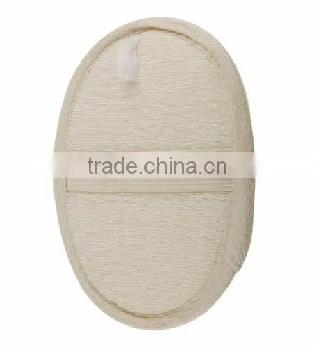 cy293 Natural Luffa and Terry Cloth Materials Loofa Sponge Scrubber Brush Close Skin For Men and Women Exfoliating Loofah Pads