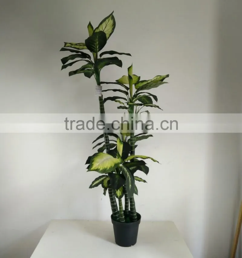 fake decorative dieffenbachia rohdea artificial evergreen wholesale