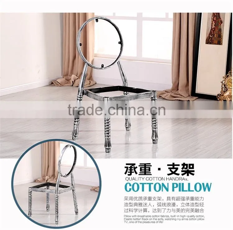 Quality European antique metal restaurant dining chair QL-T853