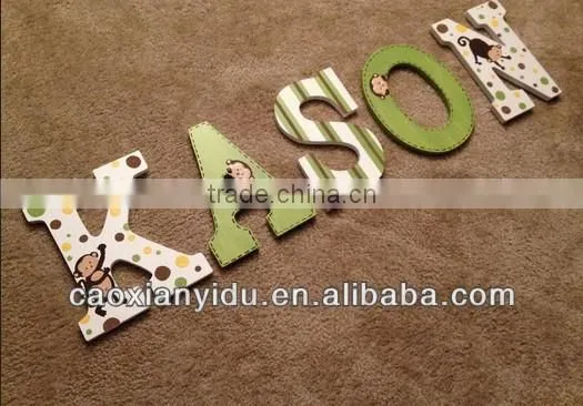 Wooden Decorative Alphabet Gold Letter High Quality 2013 Hot Sell