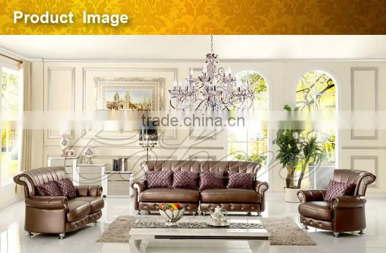 2015 home living room furniture leather sofa