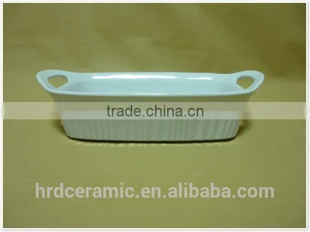 White Square heat resistant ceramic bakeware