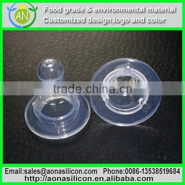 Realistic Transparent Molding Silicone Baby Nipple For Feeding Baby