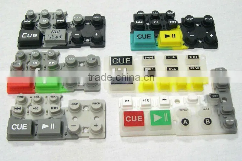 silicone switch button custom silicone rubber button