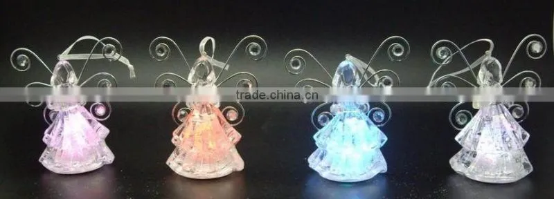 LED Lighted butterfly wings acrylic angel Xmas decoration