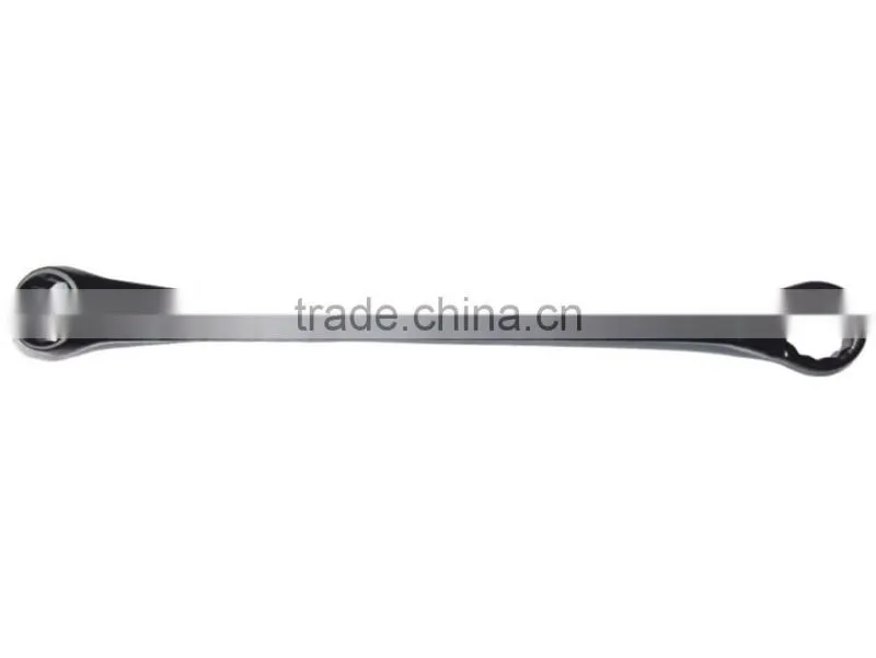 Double ratchet wrench with blacken polish