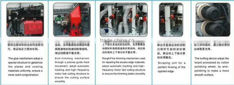 Applies the full-automatic edge banding machine (corner rounding function) SH450D with Panel width >=80