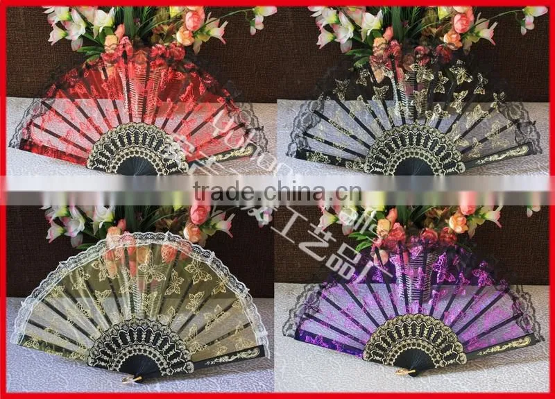 Beautiful Spanish style lace plastic fan