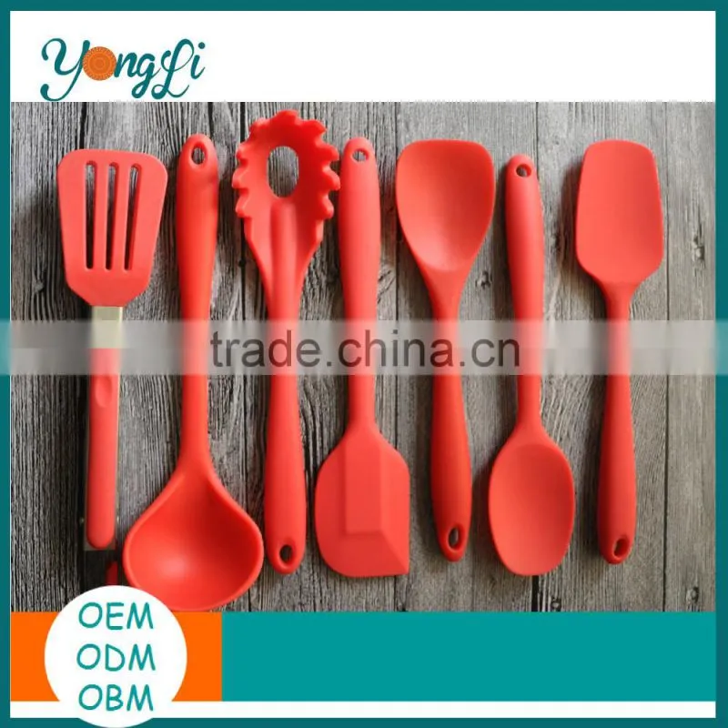 Promotional Novelty 2016 Kitchen & Home 7 Piece Silicone Utensil Set