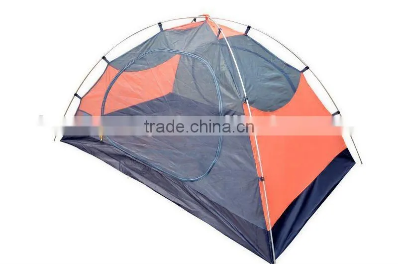 Simple and practical 2 doors frame tent for 2 men