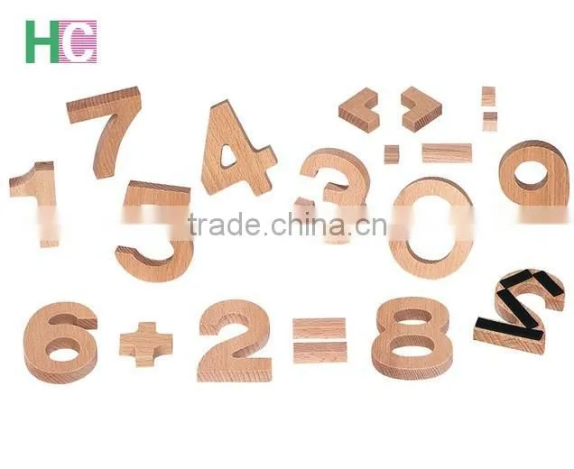 Natural Customized Size Wooden numbers