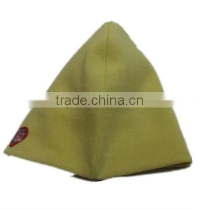 100% cotton yellow color baby beanie hat