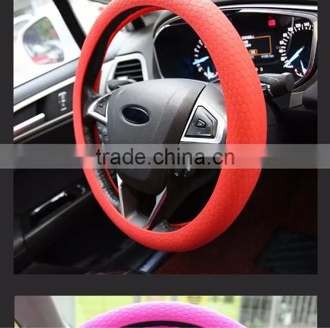 Excellent quality competitive price silicone car steering wheel cover factory wholesale