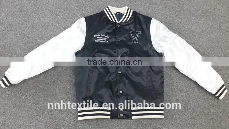 satin jackets/ satin baseball jacket/ satin varsity jackets for man