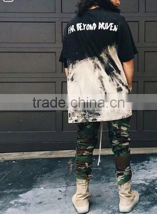Low Price High End Custom Design Elongated T Shirt Mens