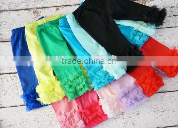 Boutique baby clothes kids soft cotton ruffle shorts baby girl short hot pants