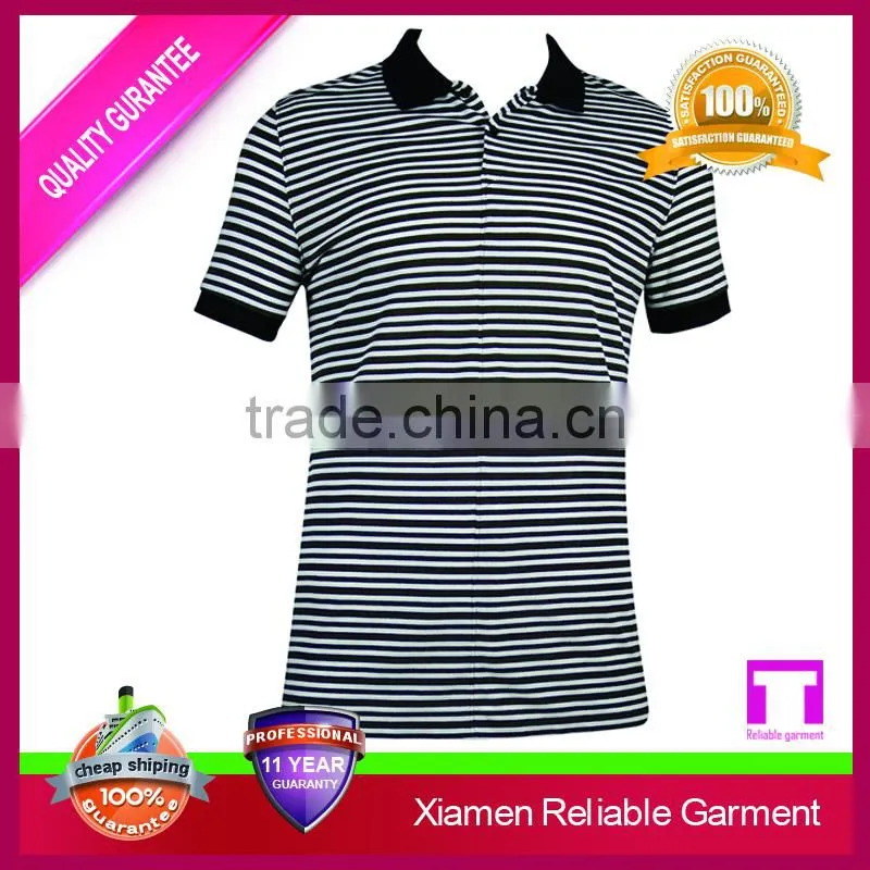 custom multi-color striped polo shirt for men, high quality polo shirts wholesale china