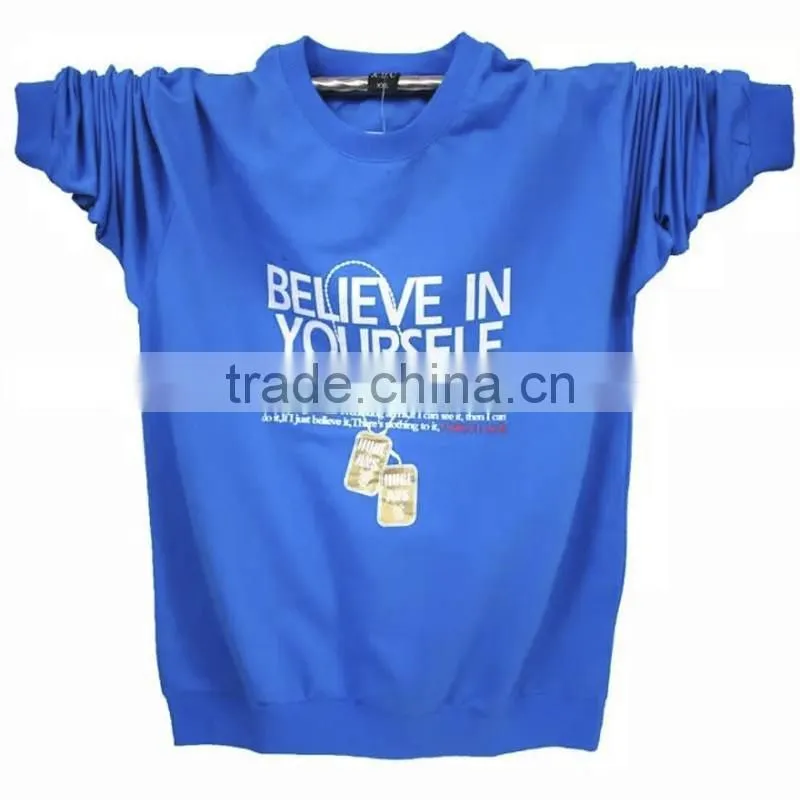 yellow printing cotton lone sleeve t-shirt for ladies