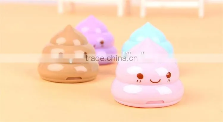 Korea Stationery Shit pencil sharpener Shape Double Orifice Double Pole Piece Office & School Supplies