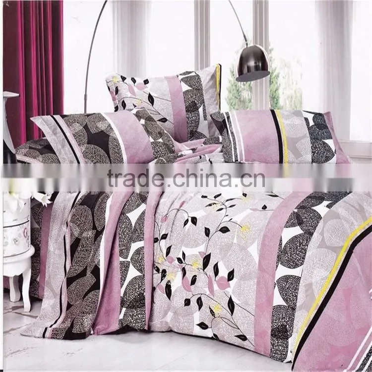 2017 new style pure cotton bedding set,China factory direct sale printing bedding set