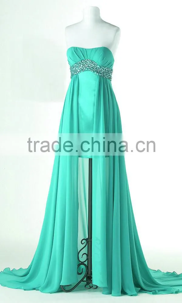 hot selling yellow prom dress quinceanera dresses with detachable skirt