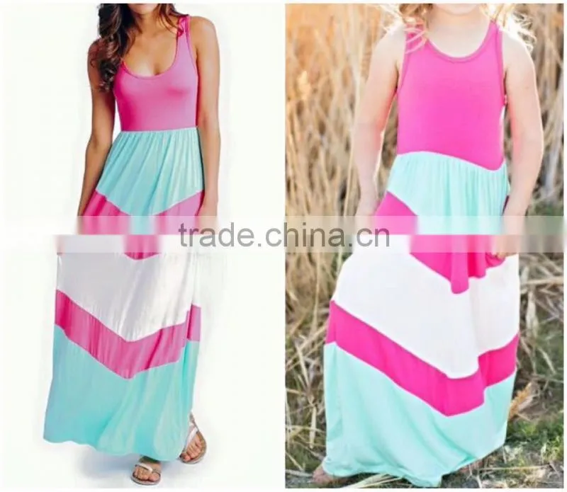 Boutique longsleeve mother and me matching dresses mother daughter outfit clothing dresses