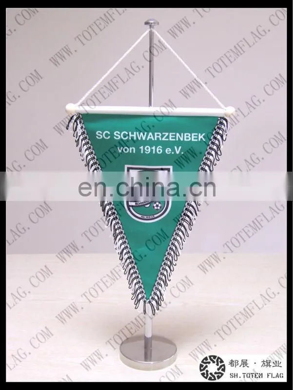 Cheap Custom Pennant Flags with Mini Table Flag Stand