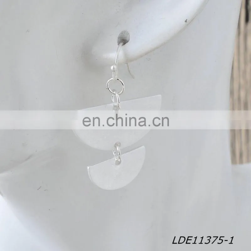 Moon Earring Geometric Earrings Half Circle Earrings