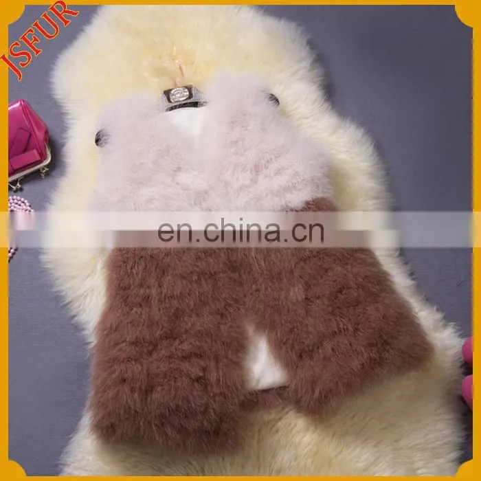 2015 HOT Sales Women Real Ostrich Feather Vest Hit colors