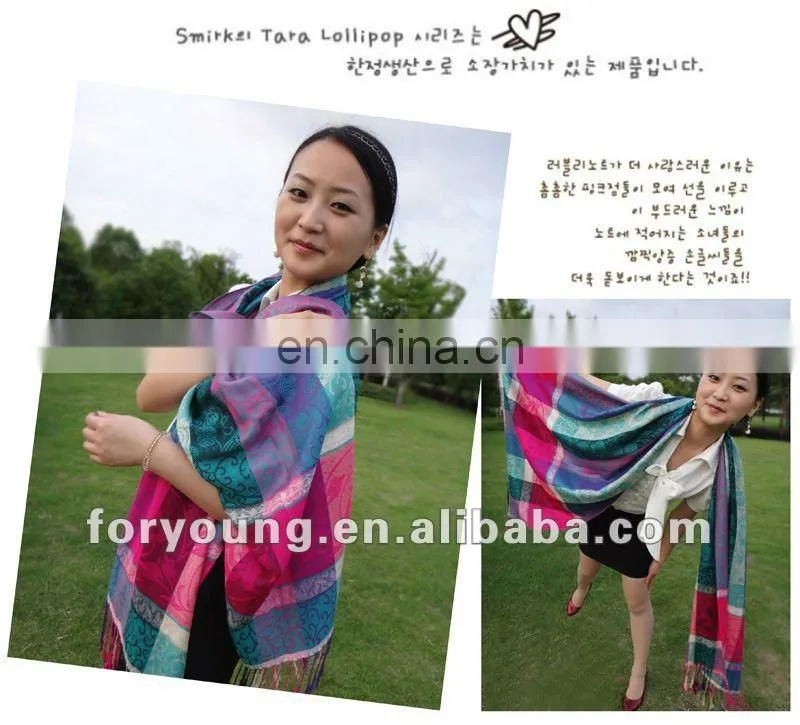 lady winter pashmina fashion scarf 2012
