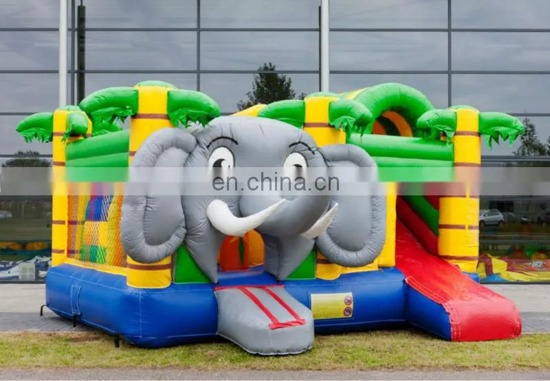 Elephant Bouncer Slide Inflatable Bounce House Combo