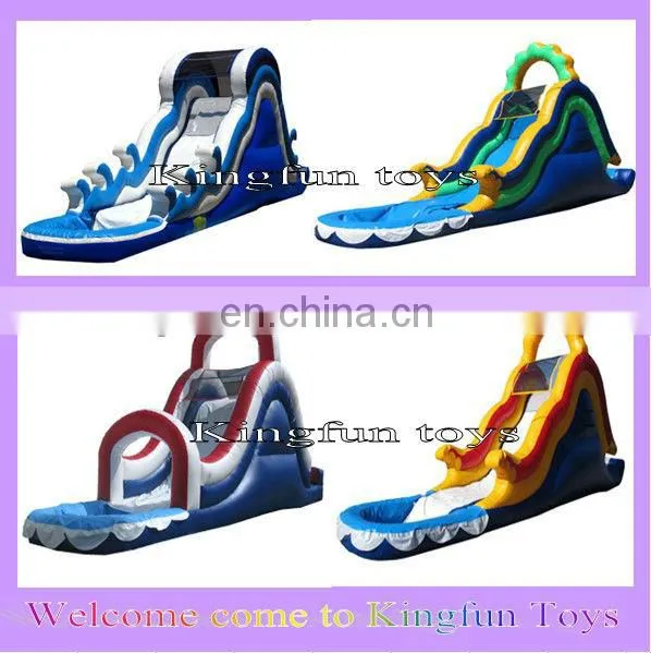 HOT Inflatable wet slide,double water slideway inflatable toys