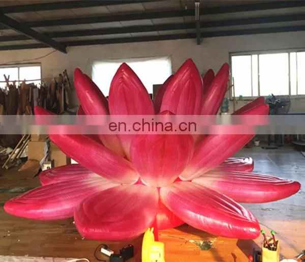 Wedding party decoration inflatable flowers,LED lighting inflatable lotus,inflatable water lily