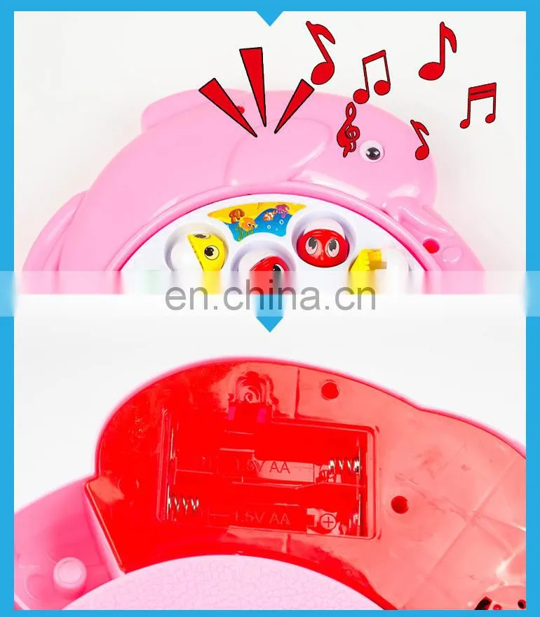 Electric dolphin fishing game islamic toys for children with different color