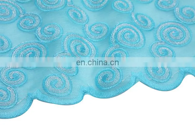 2015 best quality fashionable hot selling organza sequence lace fabric