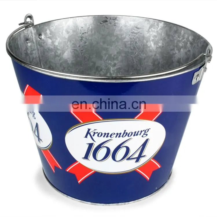 Custom aluminium metal chmpagne ice bucket with stand for parties