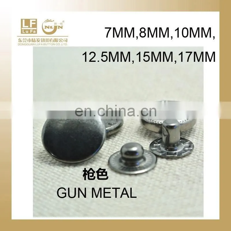 silver metal button for leather bracelet,metal fastener for leather belt,metal fastener for handbags