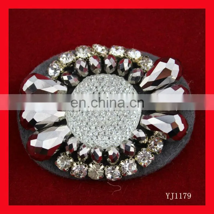 rhinestone and acrylic stone shoe accessories