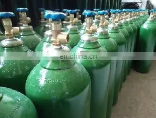 ISO9809 standard oxygen gas bottle with valve