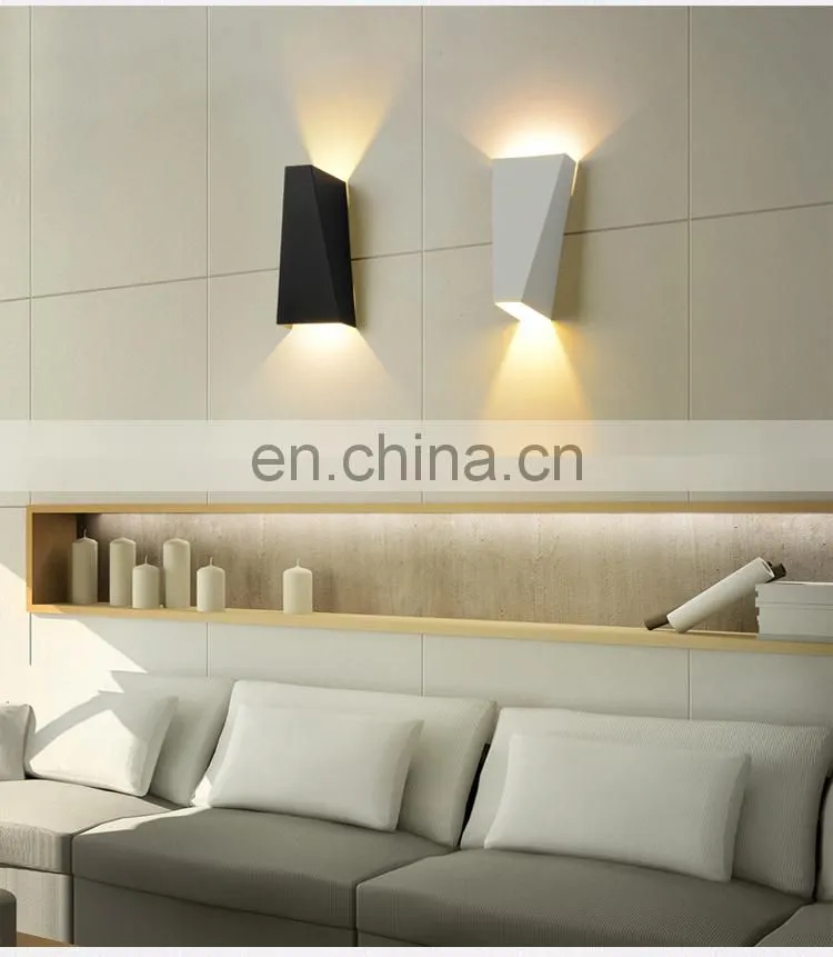 Bedroom Bedside Living Room Creative LED Modern Wall Lamp Minimalist Shaped Decorative Iron Wall Lamp