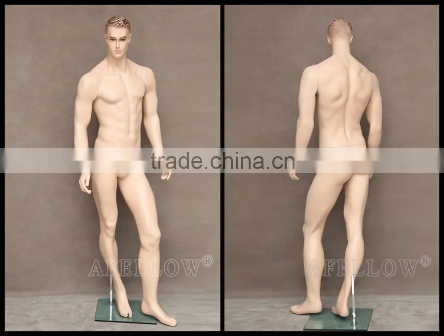 Wholesale Engraving Head Full Body Fiberglass Men Mannequin WEN2