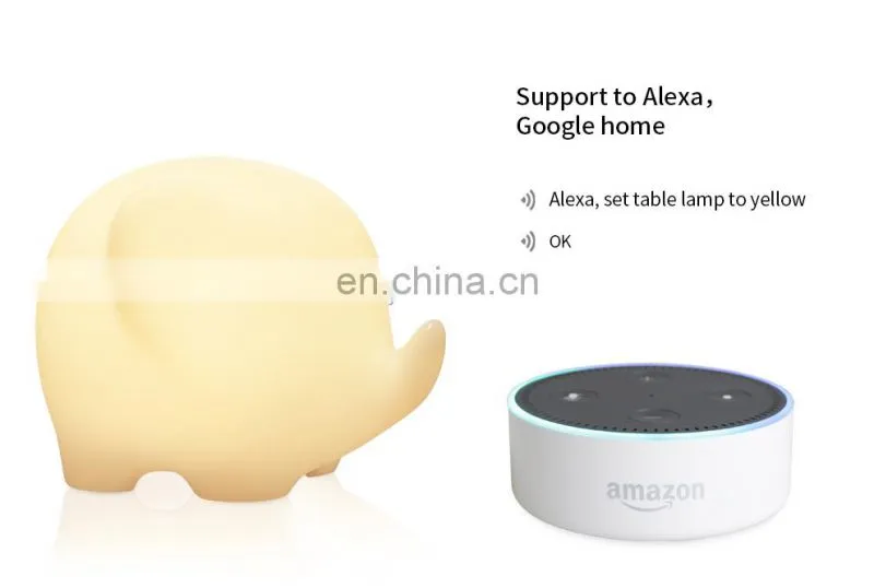 Wholesale smart lamp charge led wifi alexa voice control decoration night lamp lights for home