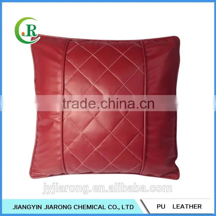 Quilted Faux Sofa Leather Pillow