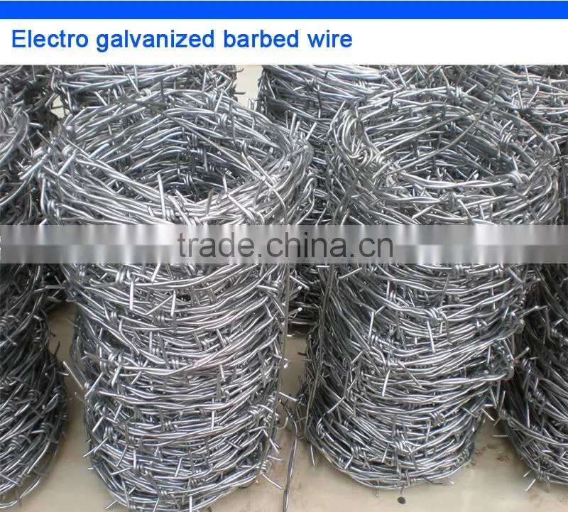 protection hot dip 14 gauge galvanized barbed wire
