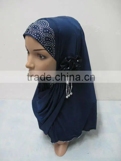 A529 New Arrival Islamic Scarves Women Muslim One Piece Hijab Flower hijab